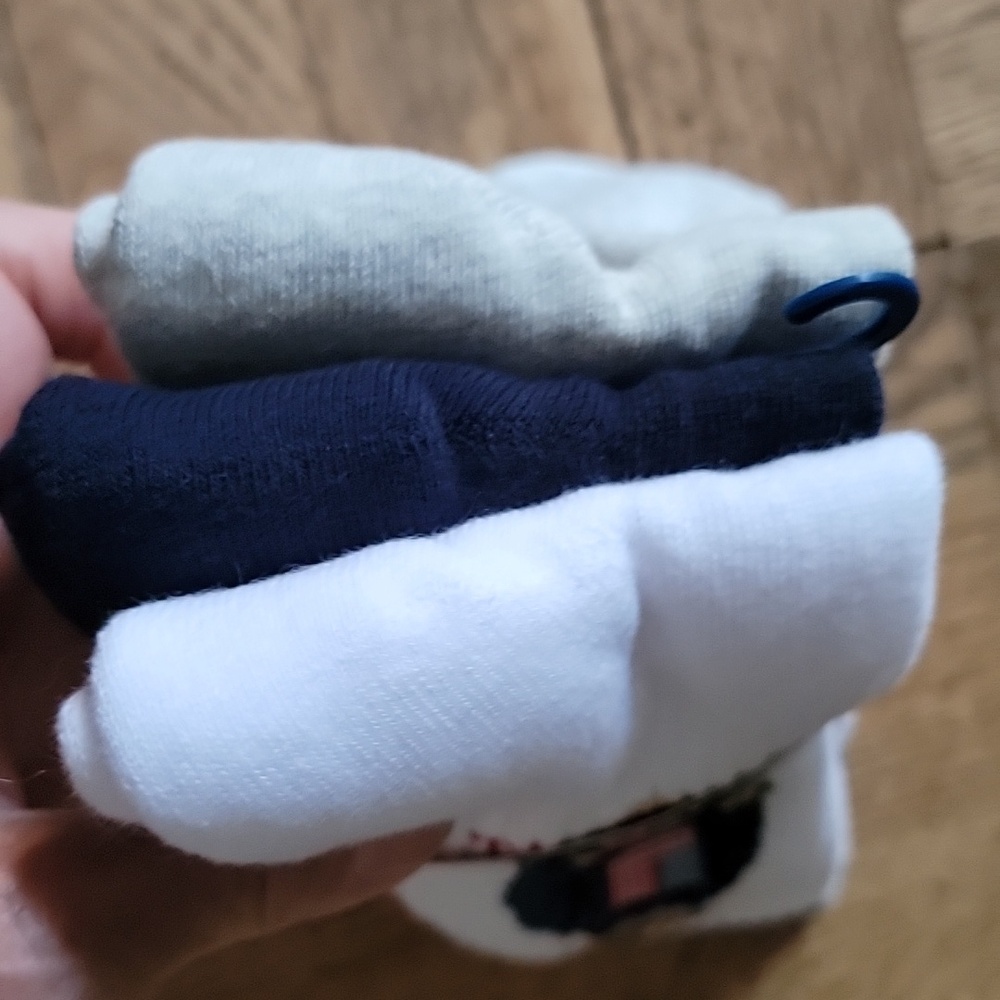 Polo Ralph Lauren/3-Pk.Flag/Polo/Bear Crew Socks - Picture 5 of 10